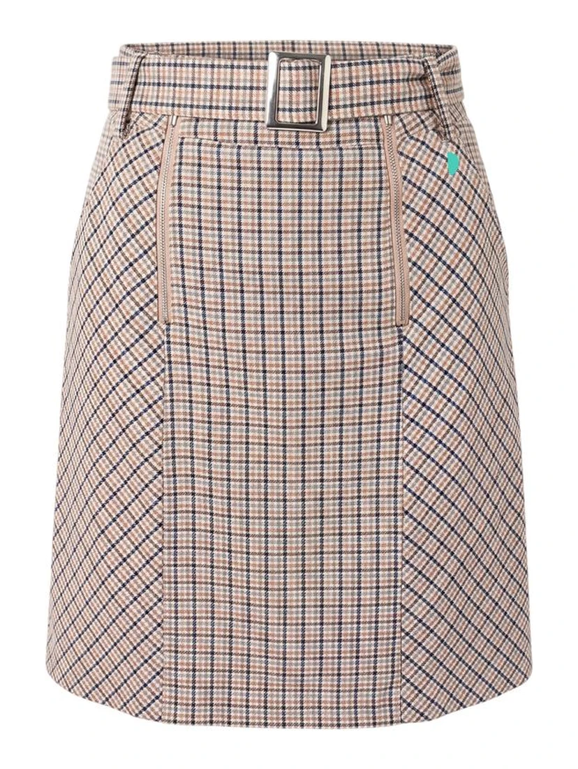 White Cotton Women Skirt