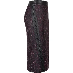 Black Wool Women Skirt