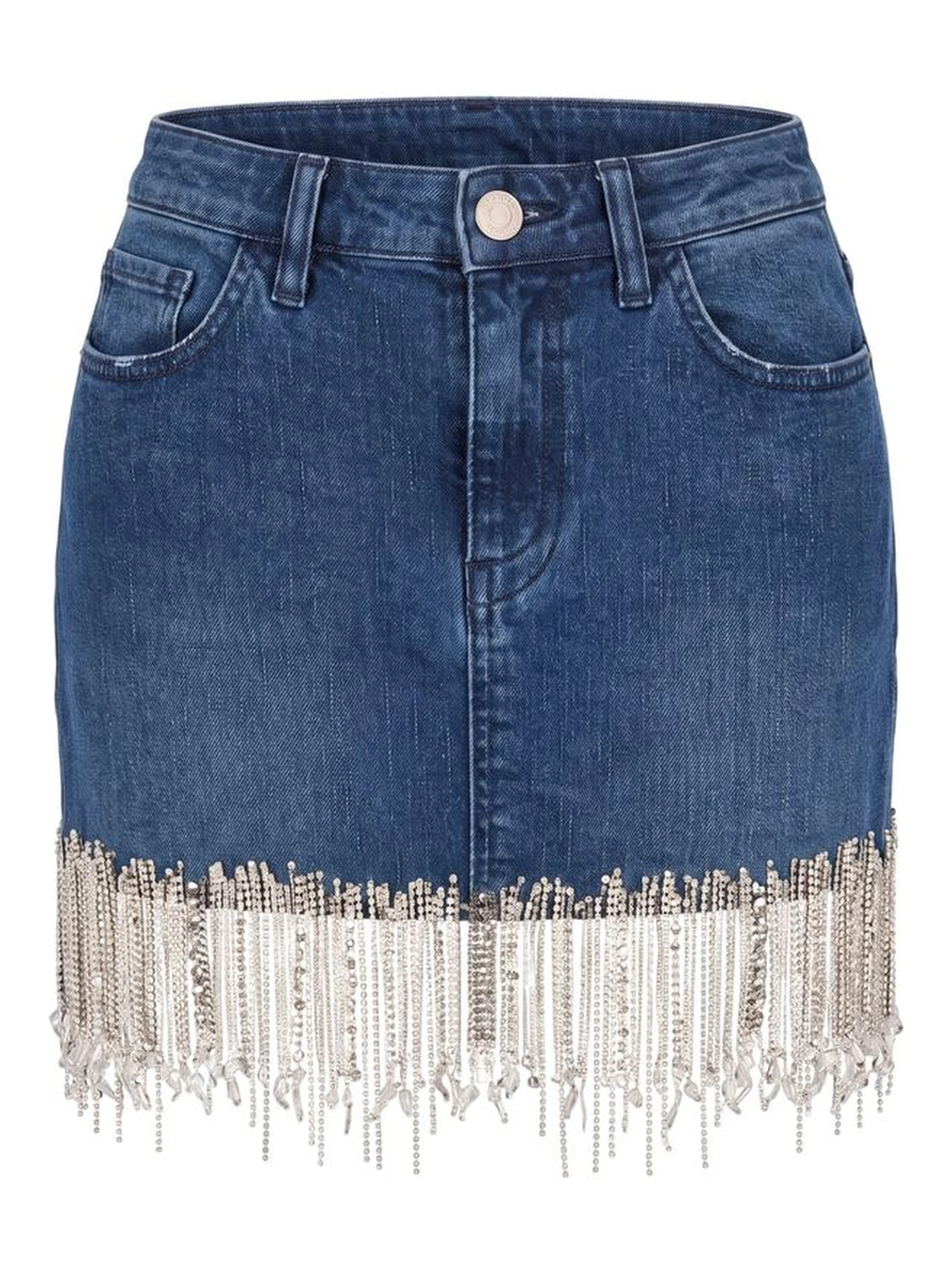 Blue Denim Women Skirt