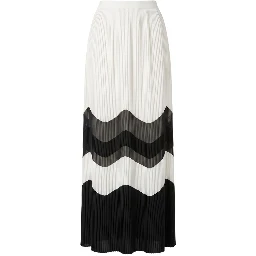 White Polyester Women Skirt