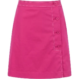 Pink Cotton Women Skirt