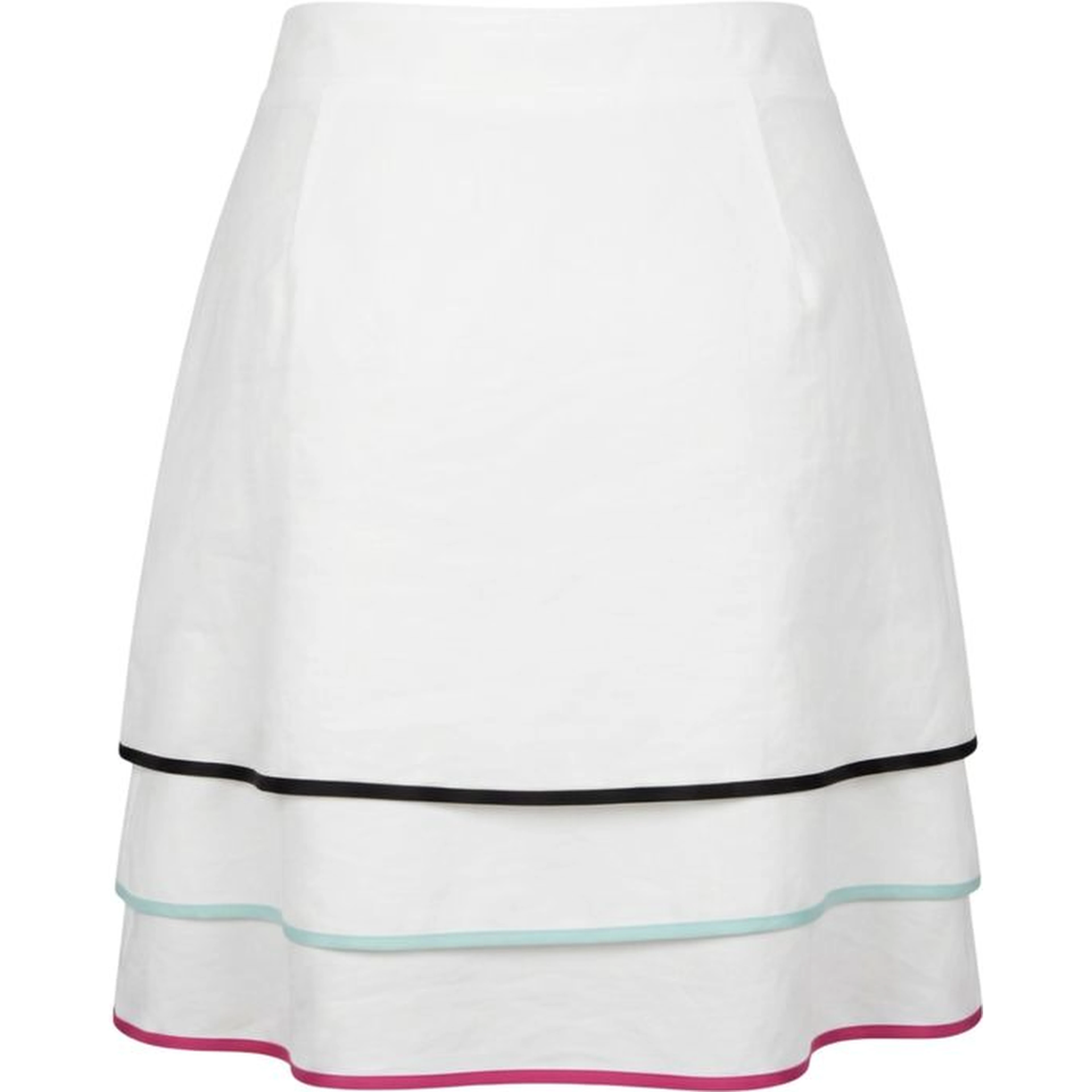 White Viscose Women Skirt
