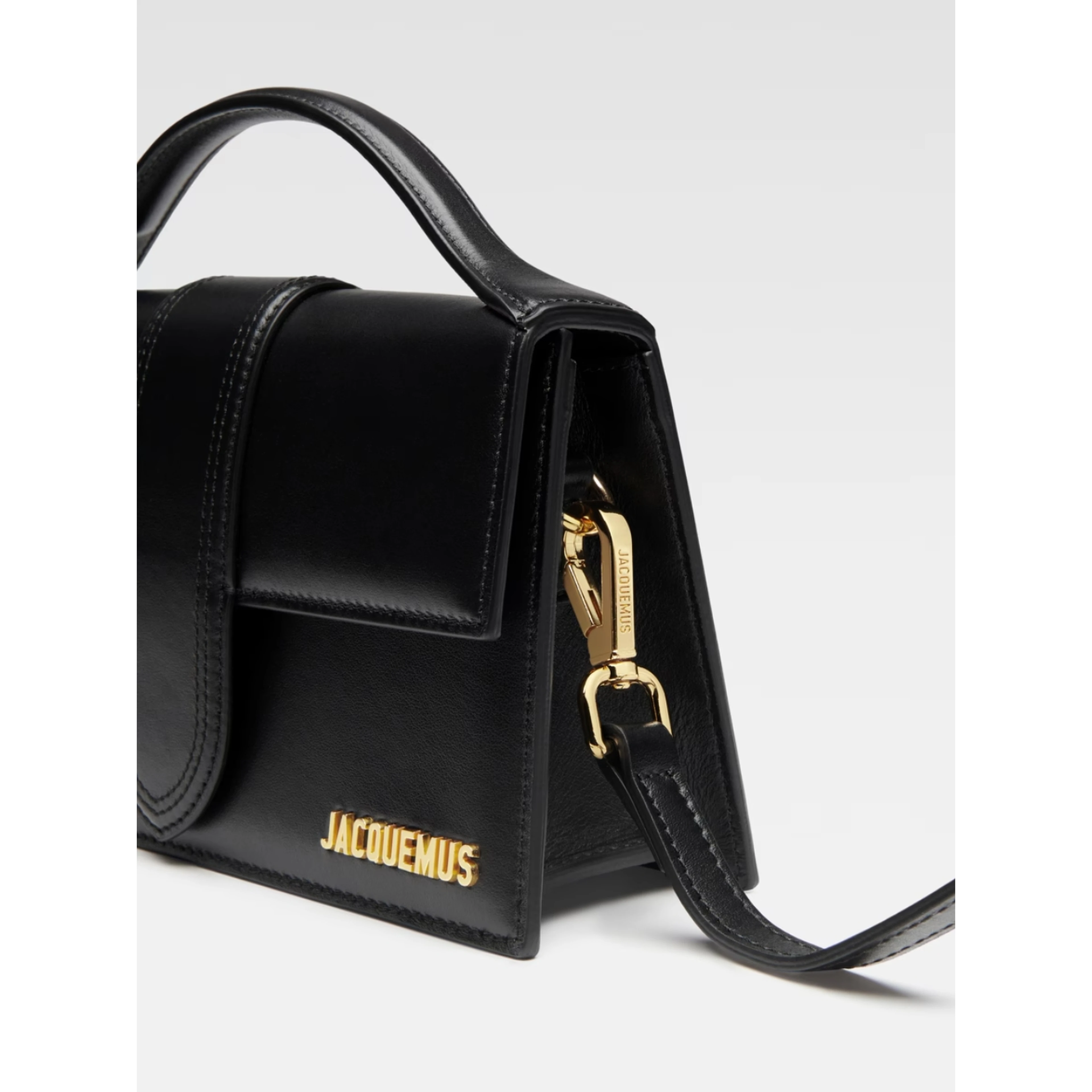 Black Leather Le Grand Bambino Handbag