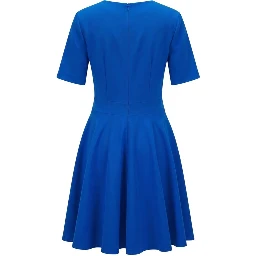 Blue Poliestere Women Dress