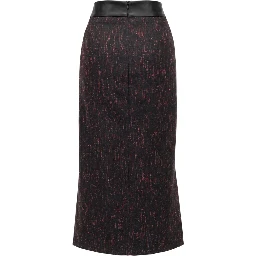 Black Wool Women Skirt