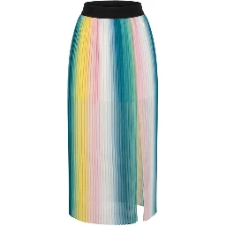 Pink Polyester Women Skirt