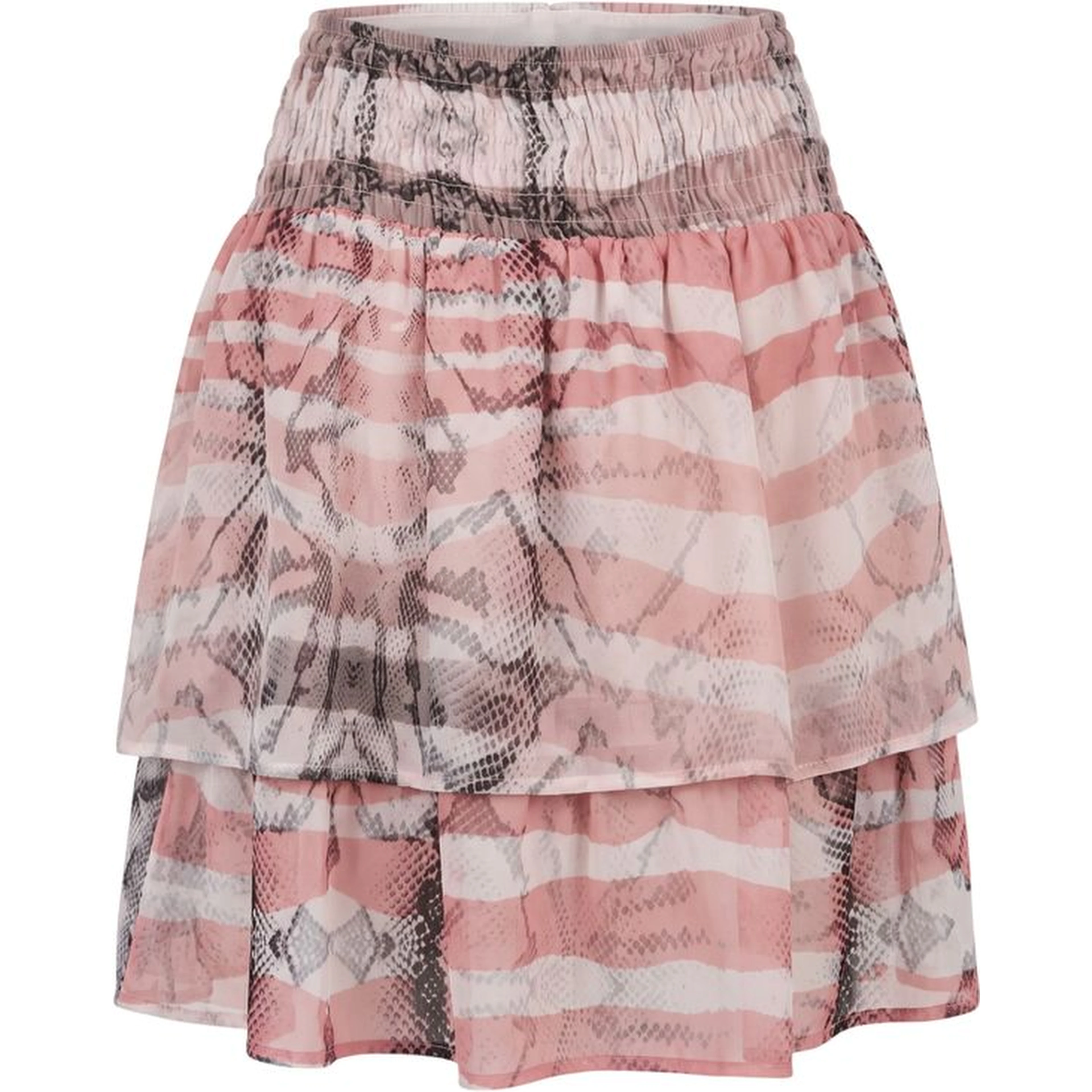Pink Polyester Women Skirt