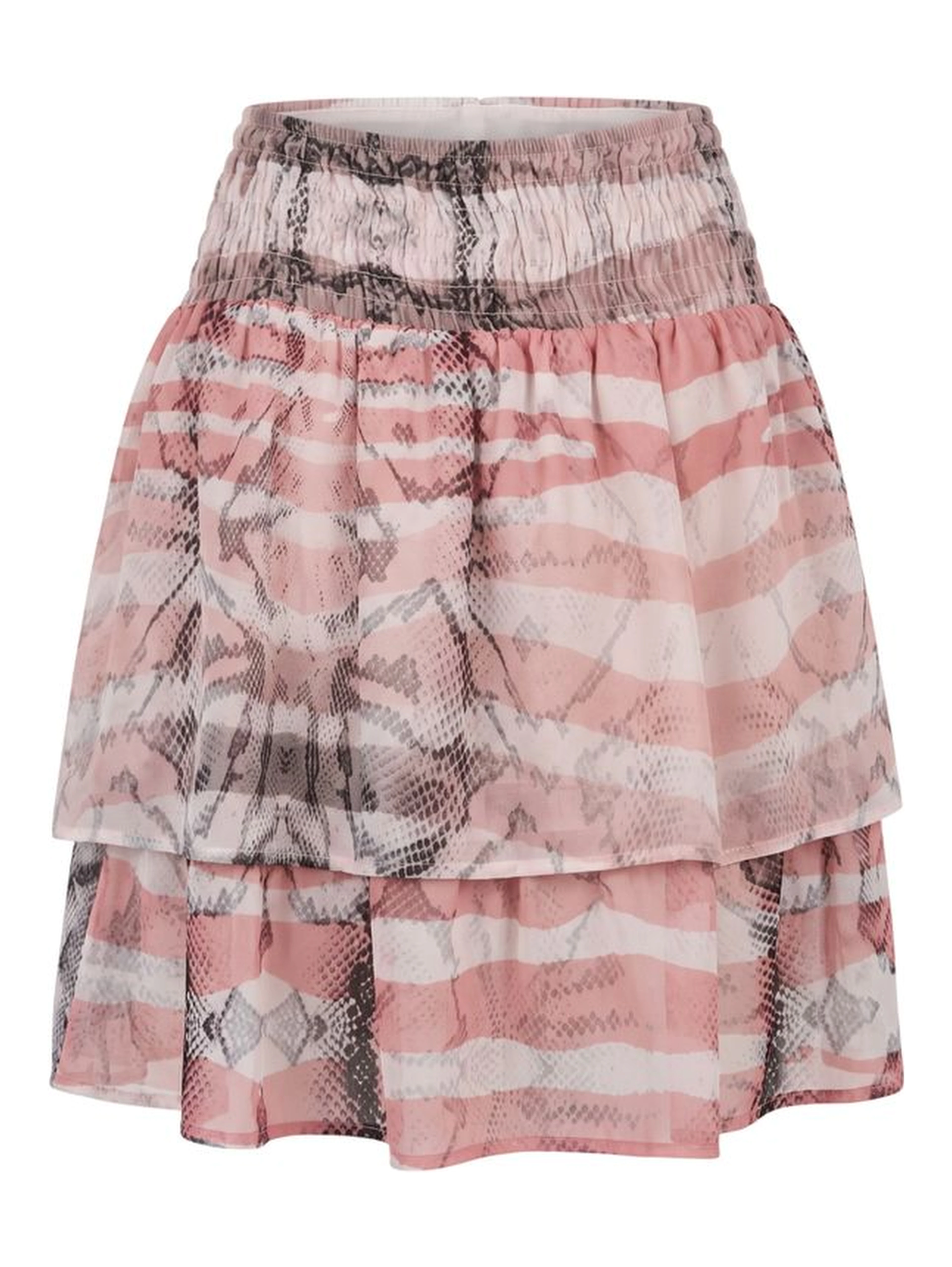 Pink Polyester Women Skirt