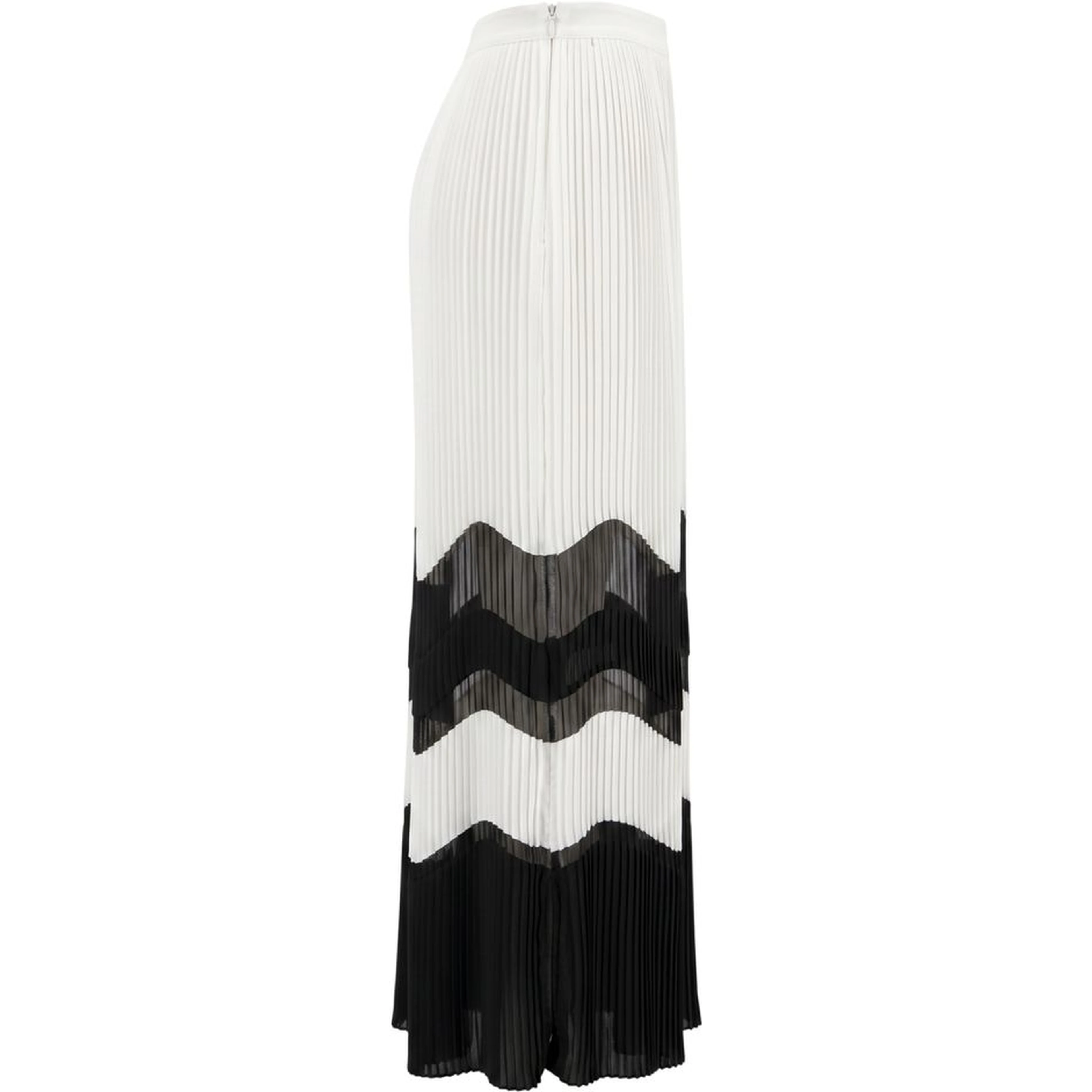 White Polyester Women Skirt