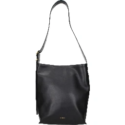 Black Leather Crossbody Bag