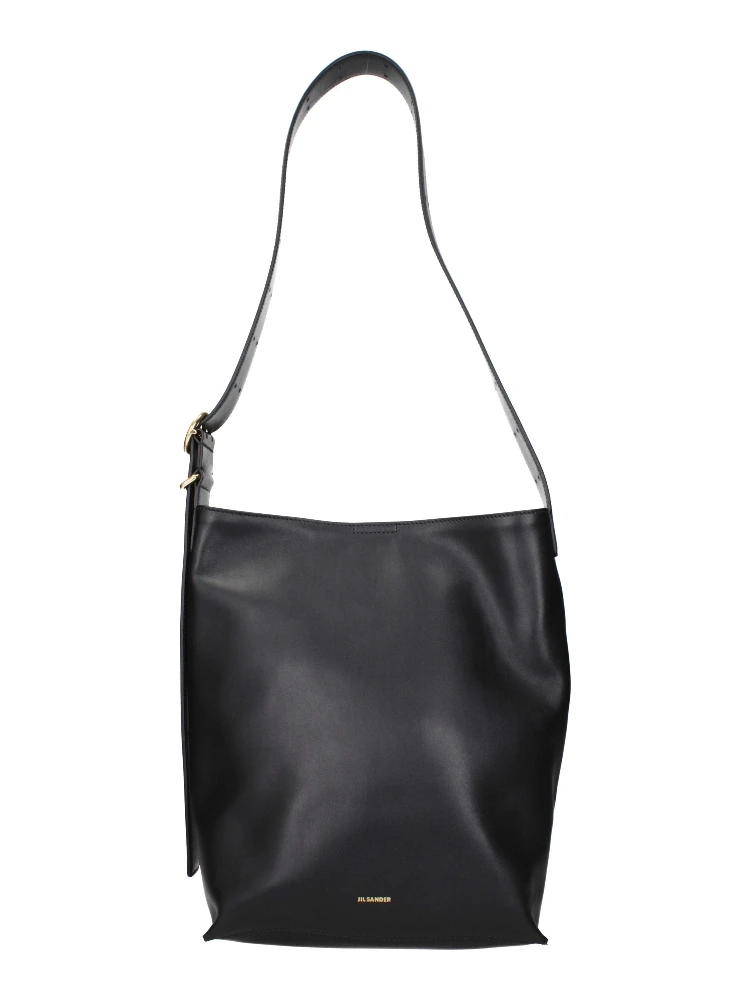 Black Leather Crossbody Bag