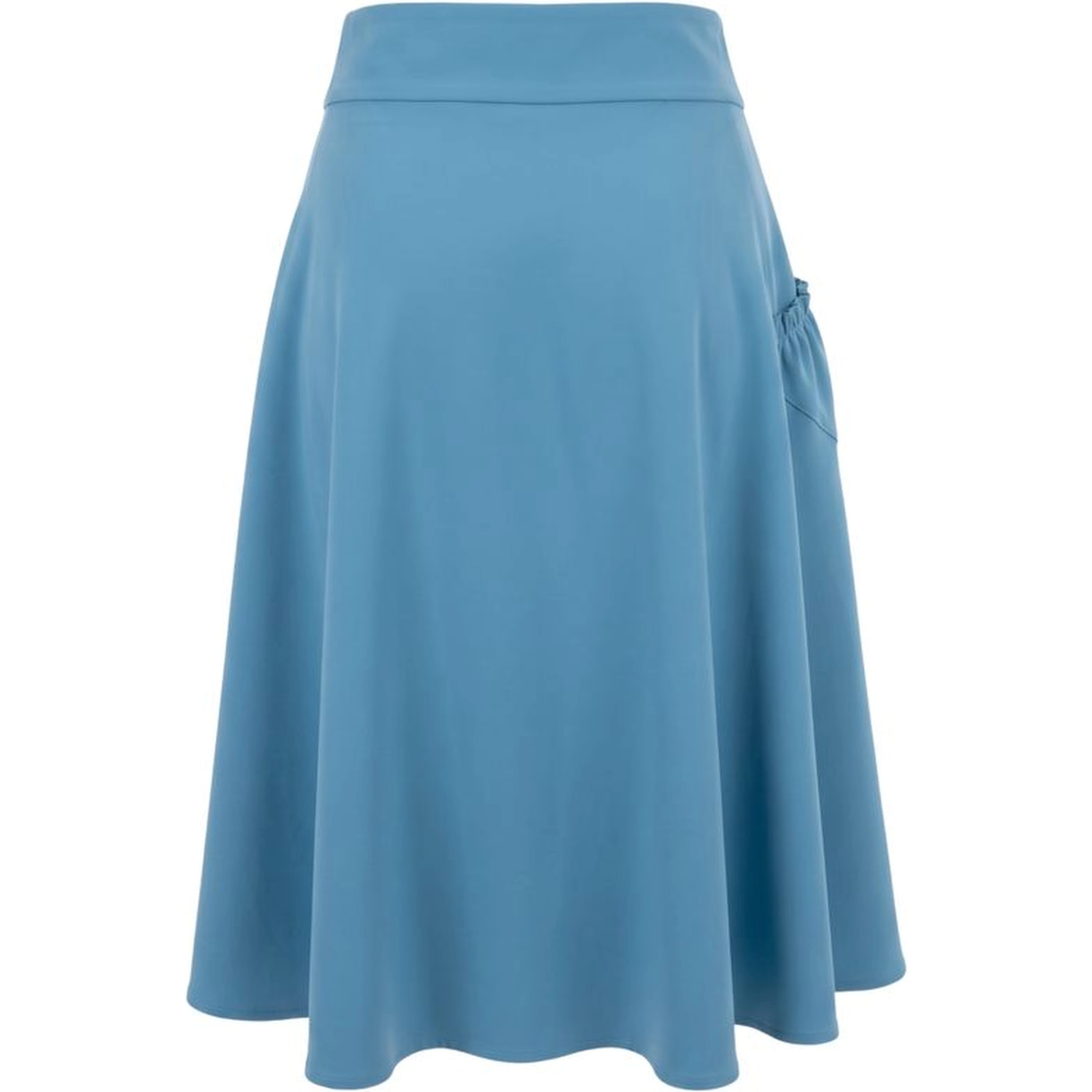 Blue Polyester Women Skirt