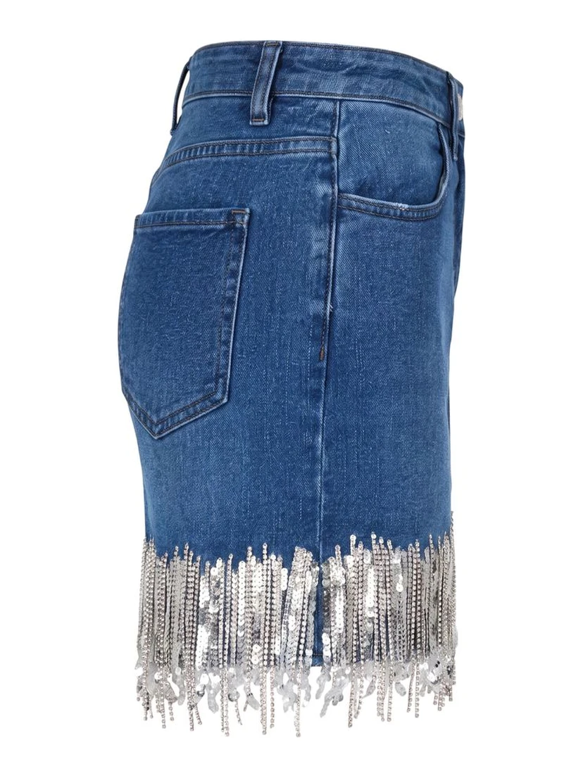 Blue Denim Women Skirt