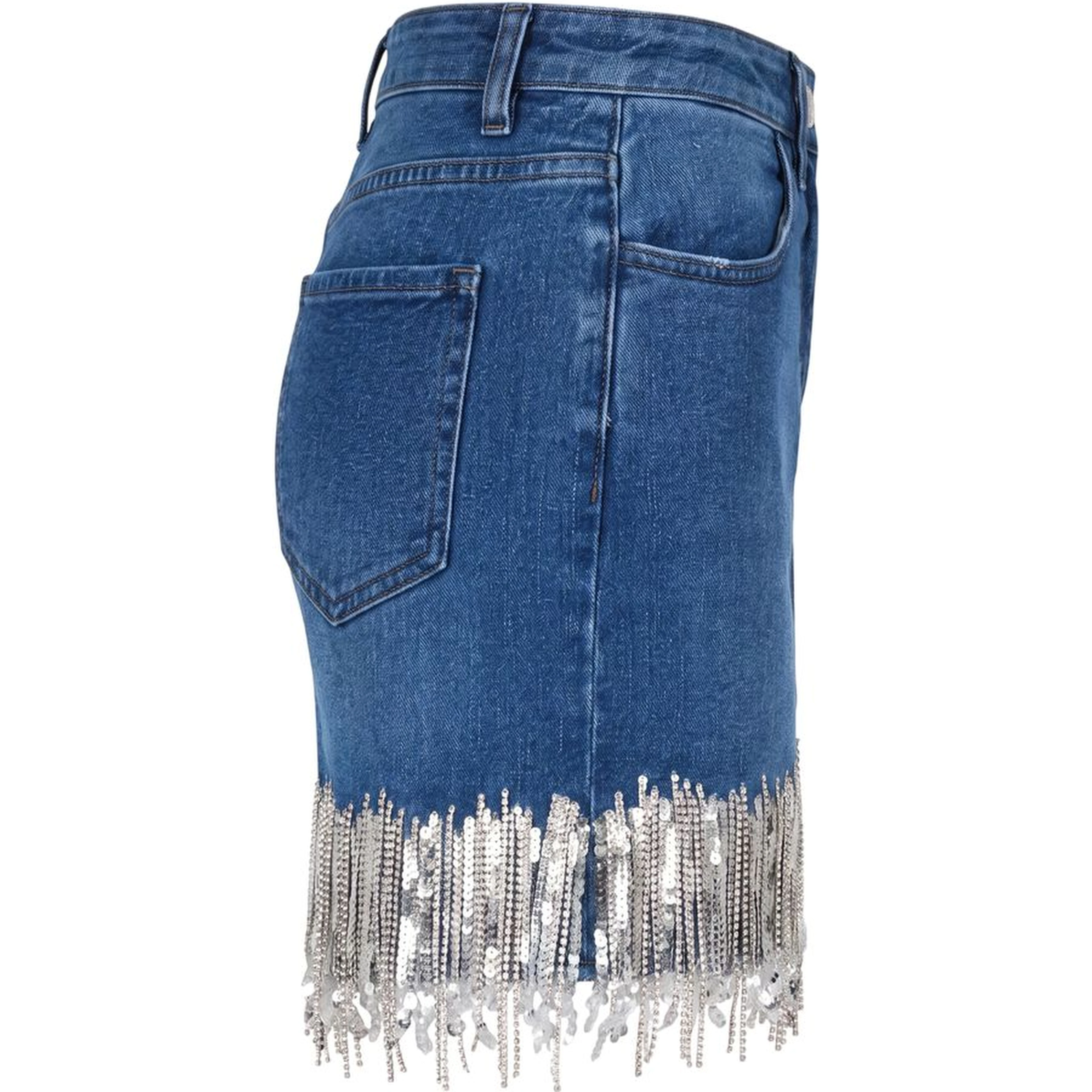 Blue Denim Women Skirt