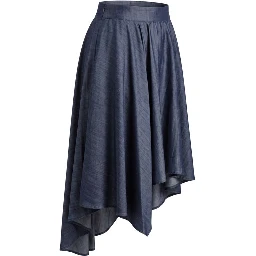 Blue Denim Women Skirt