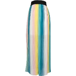 Pink Polyester Women Skirt