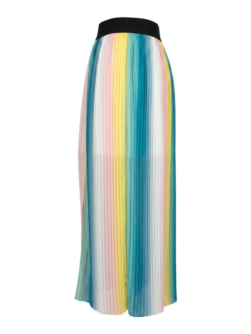 Pink Polyester Women Skirt