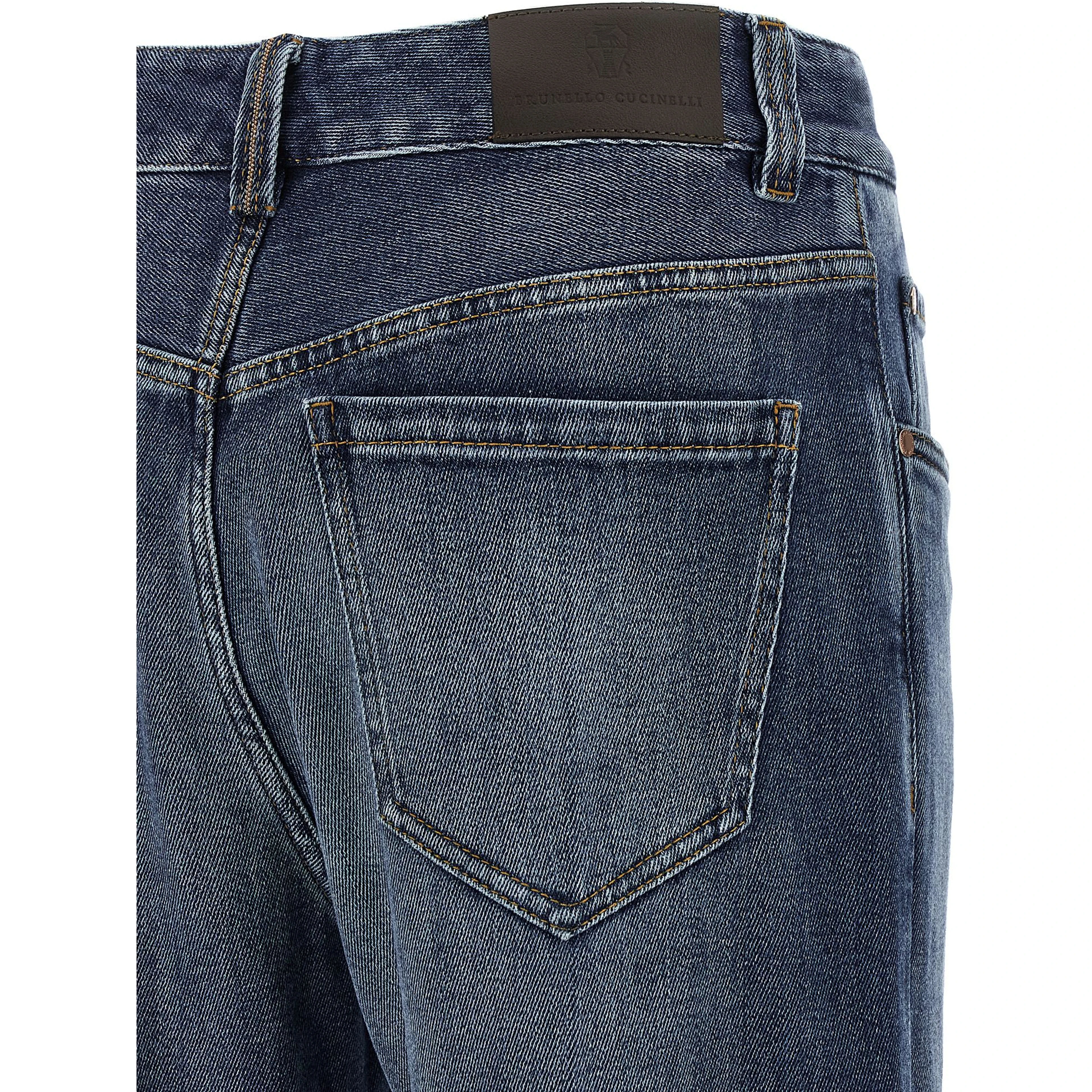 Blue Cotton Relaxed Fit Jeans