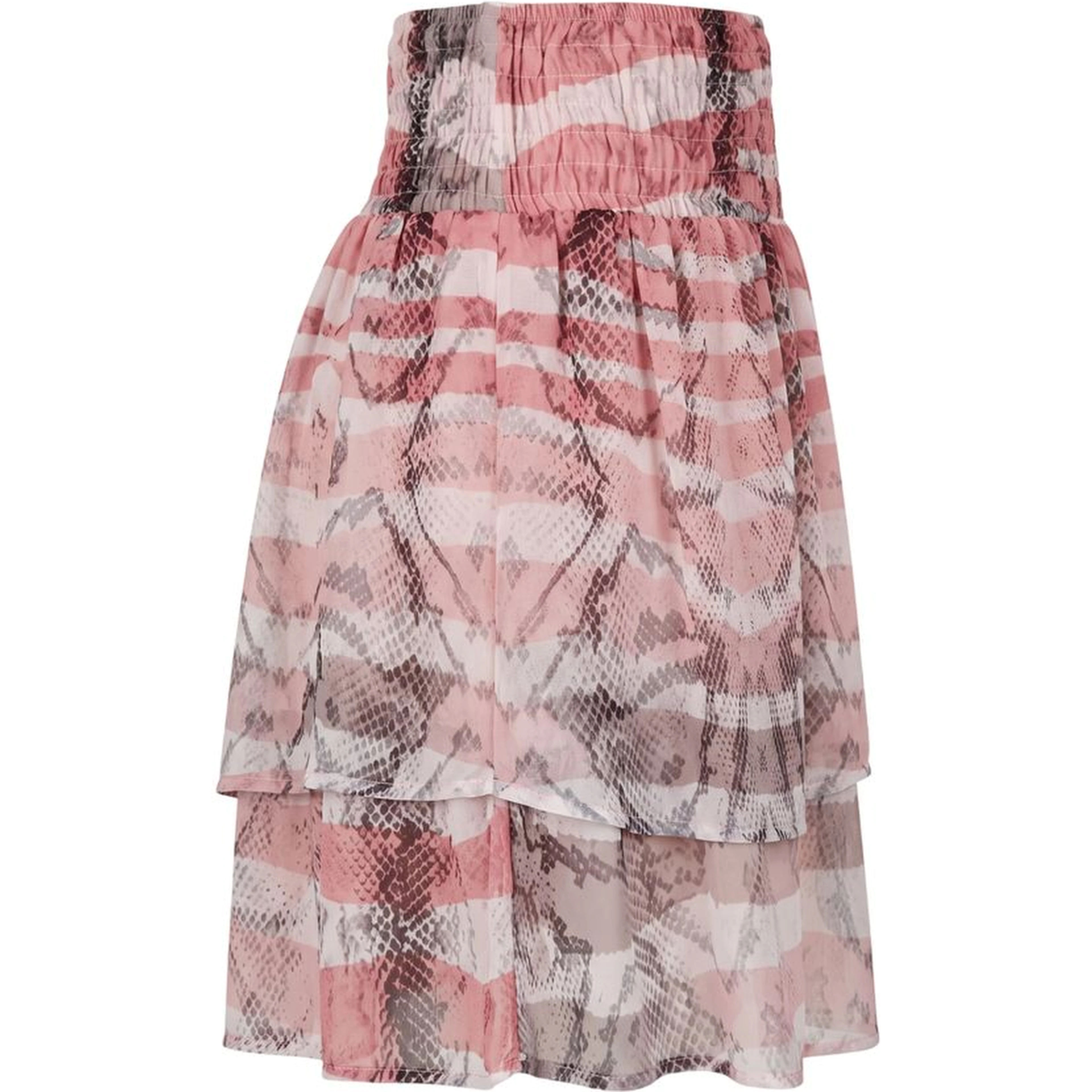 Pink Polyester Women Skirt