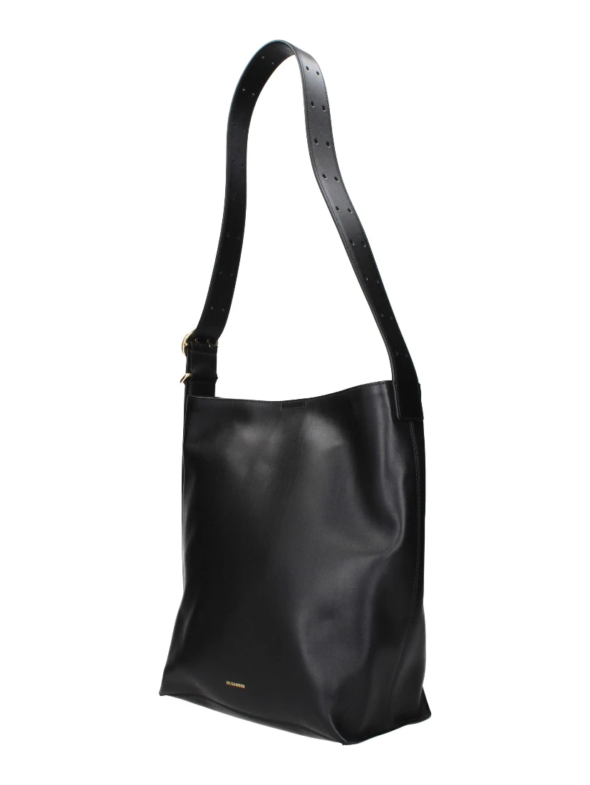 Black Leather Crossbody Bag