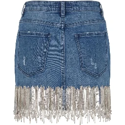 Blue Denim Women Skirt