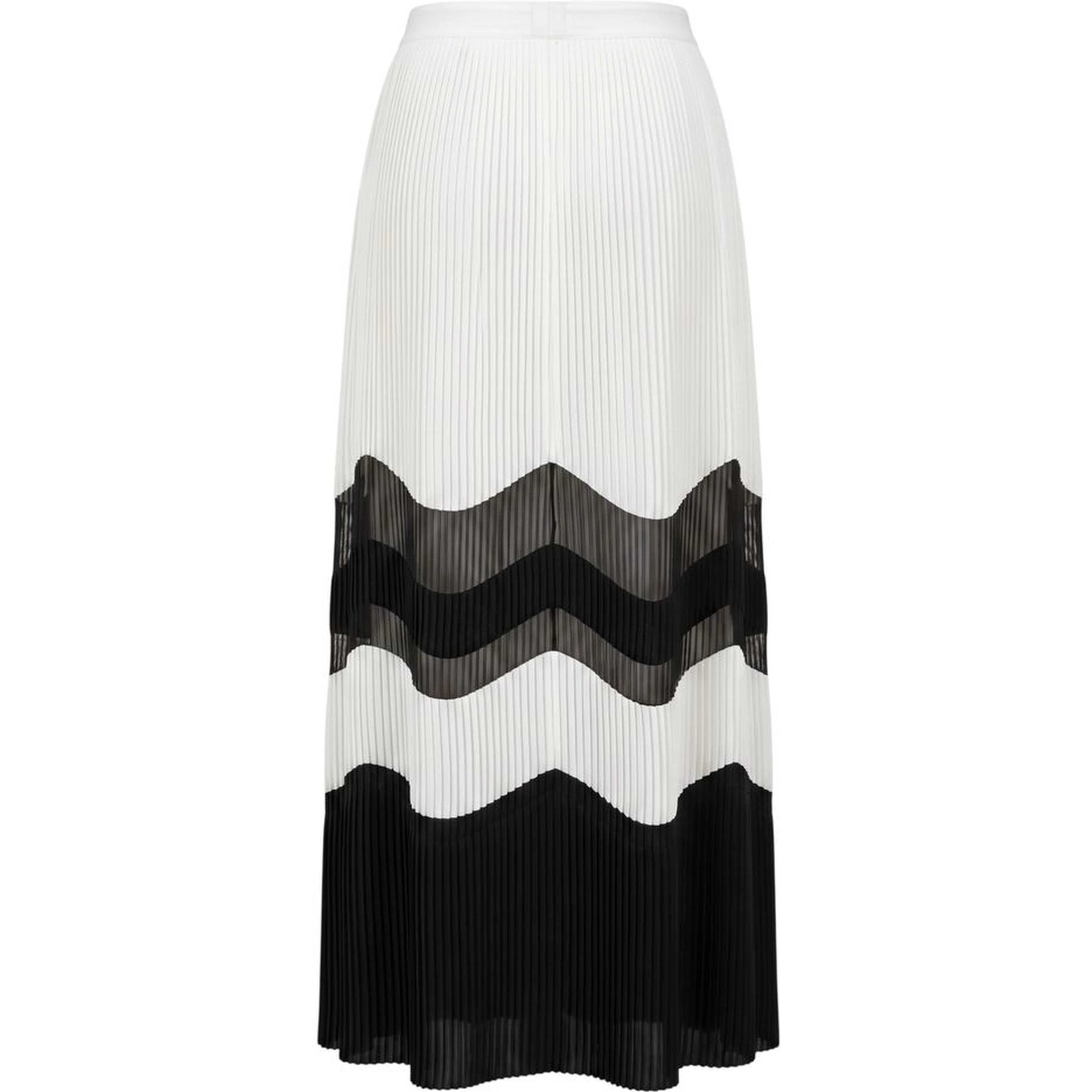 White Polyester Women Skirt
