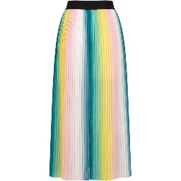 Pink Polyester Women Skirt