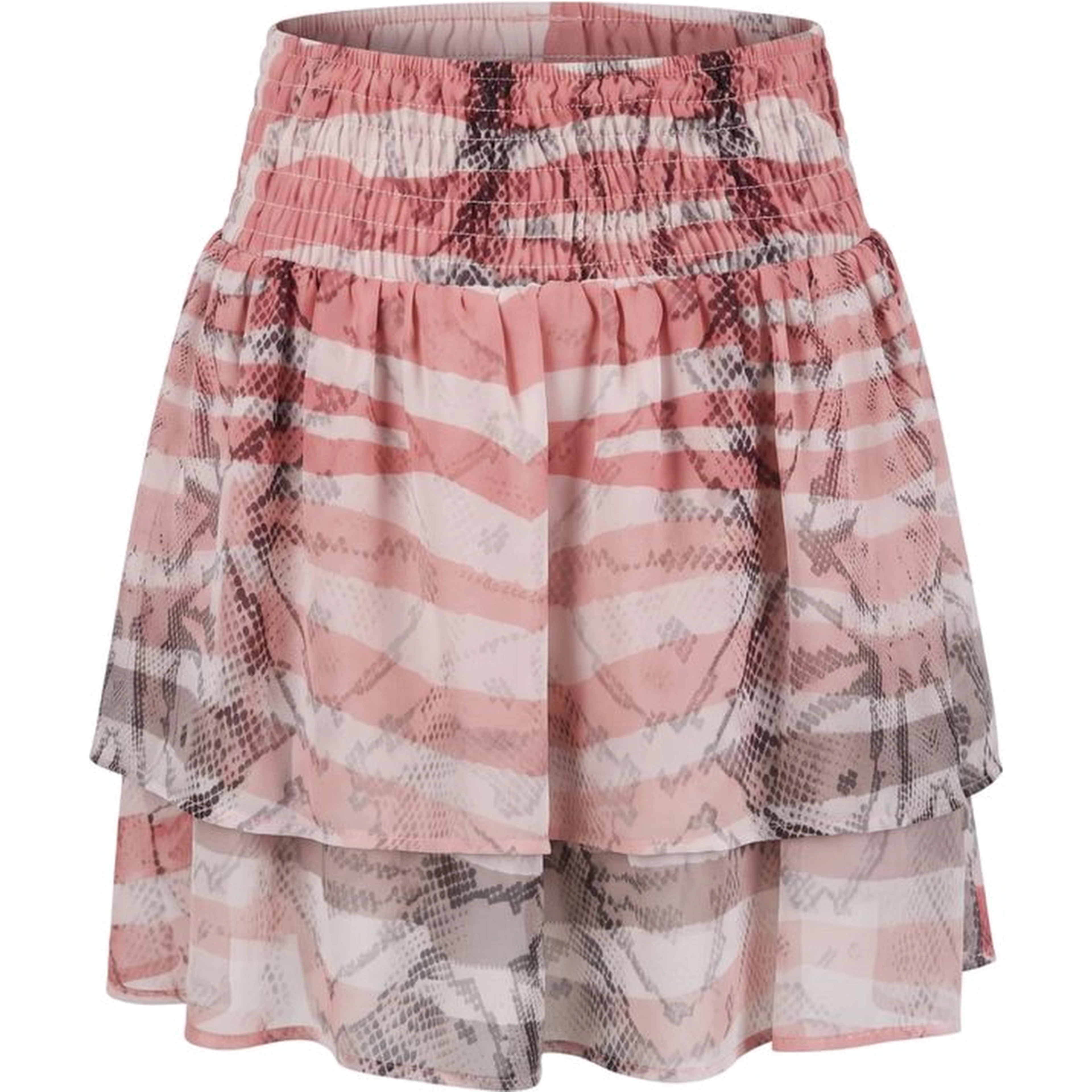 Pink Polyester Women Skirt