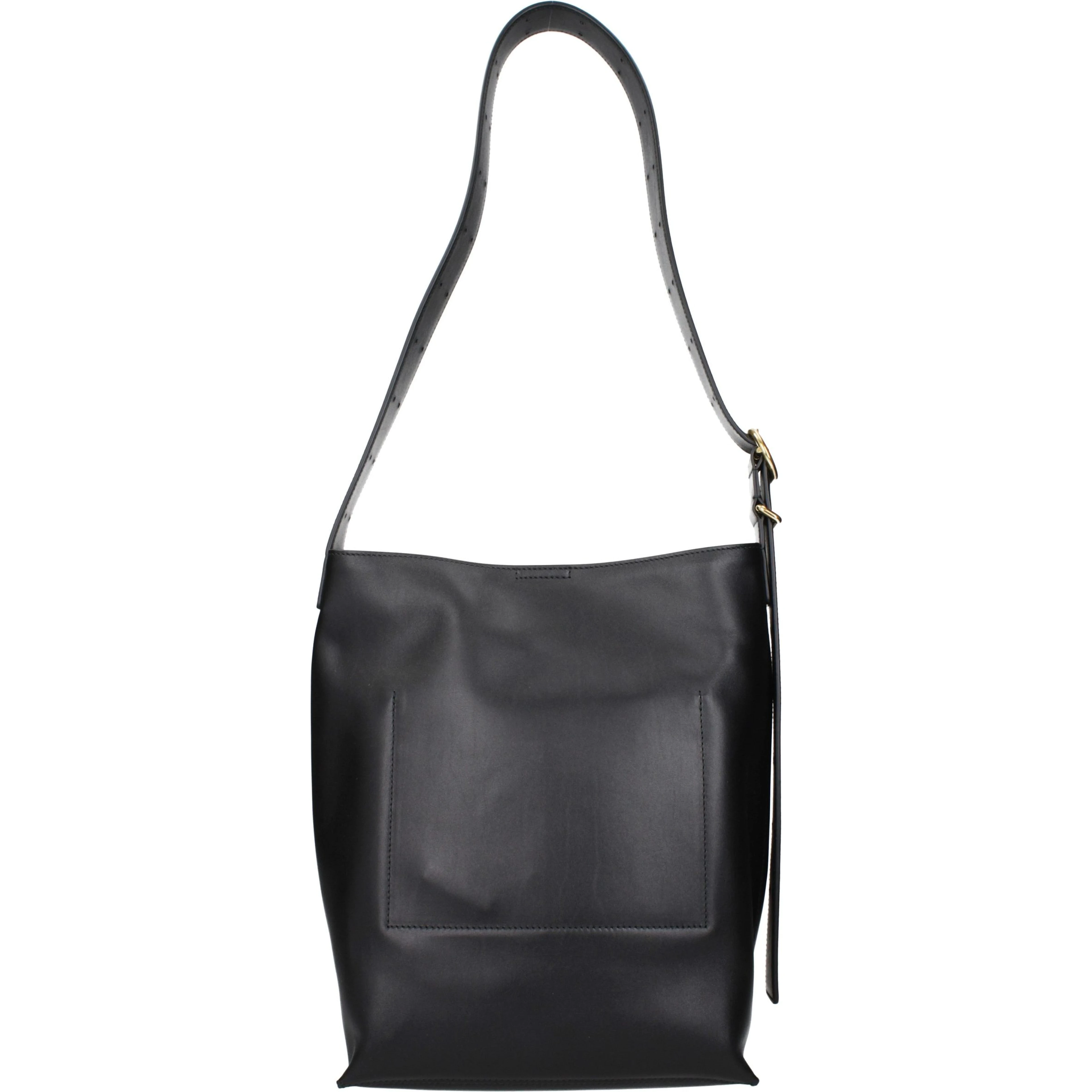 Black Leather Crossbody Bag