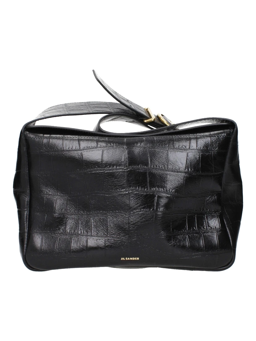 Black Leather Crossbody Bag