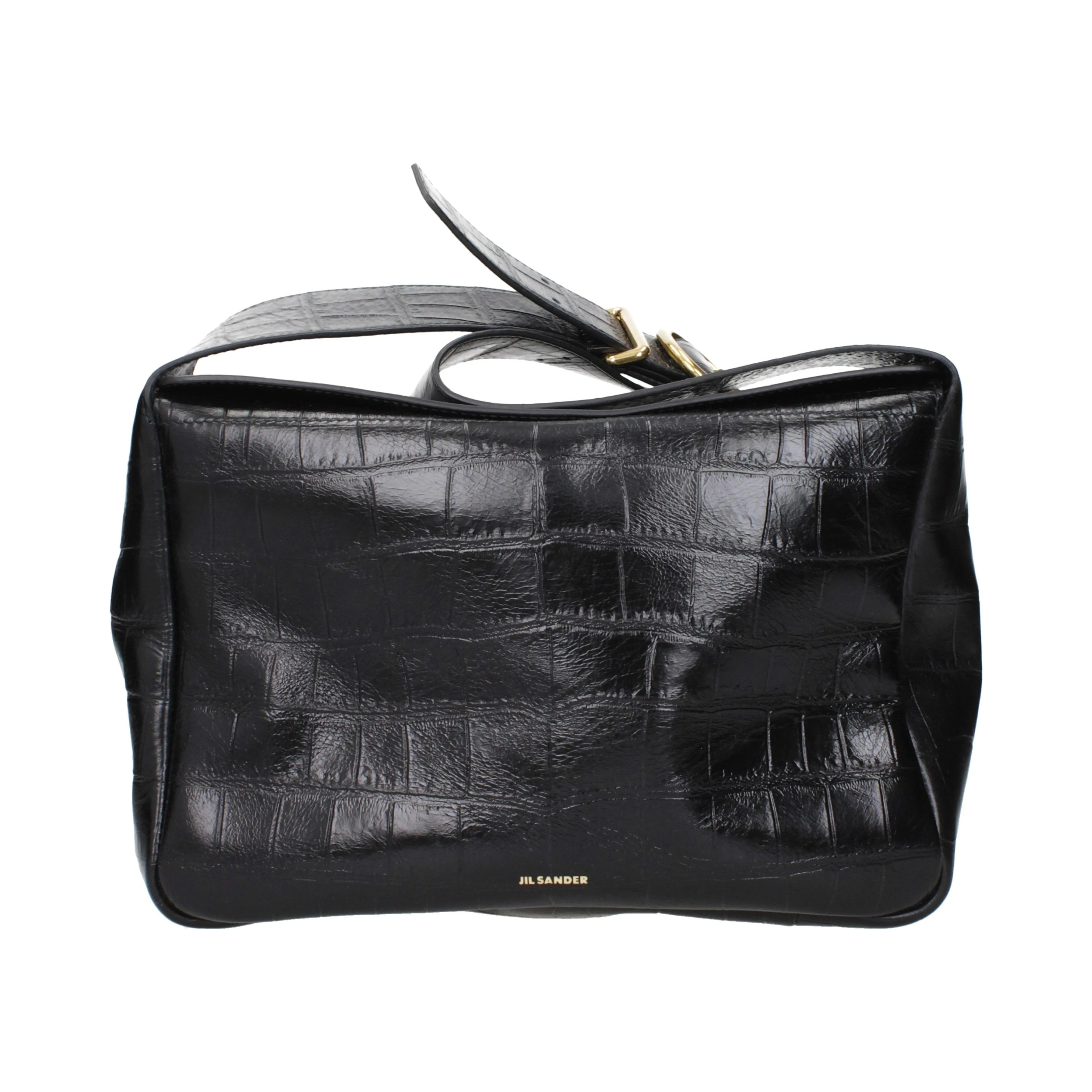 Black Leather Crossbody Bag