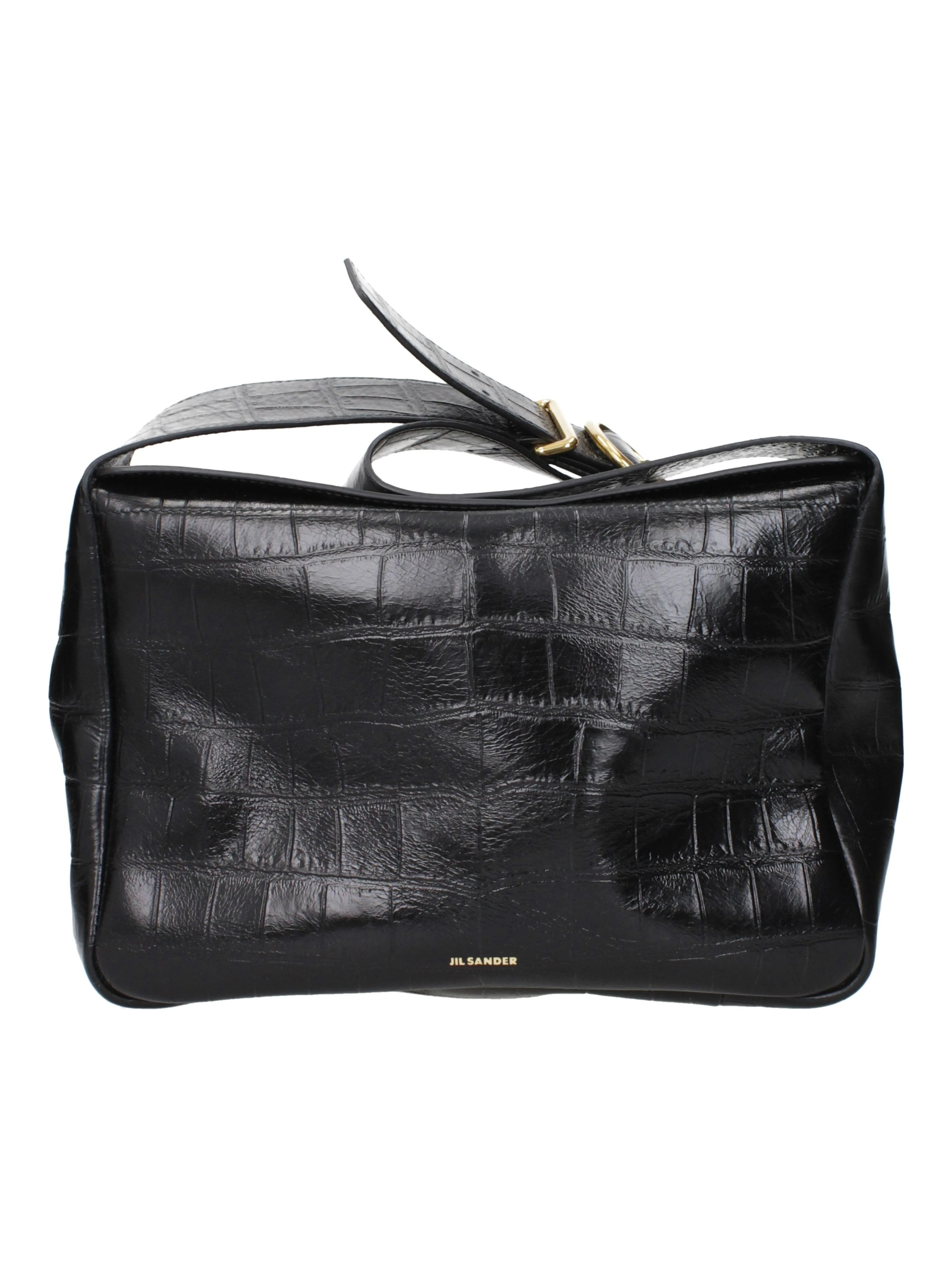 Black Leather Crossbody Bag