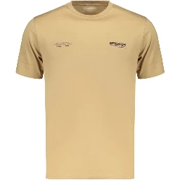 Brown Cotton Men's T-Shirt