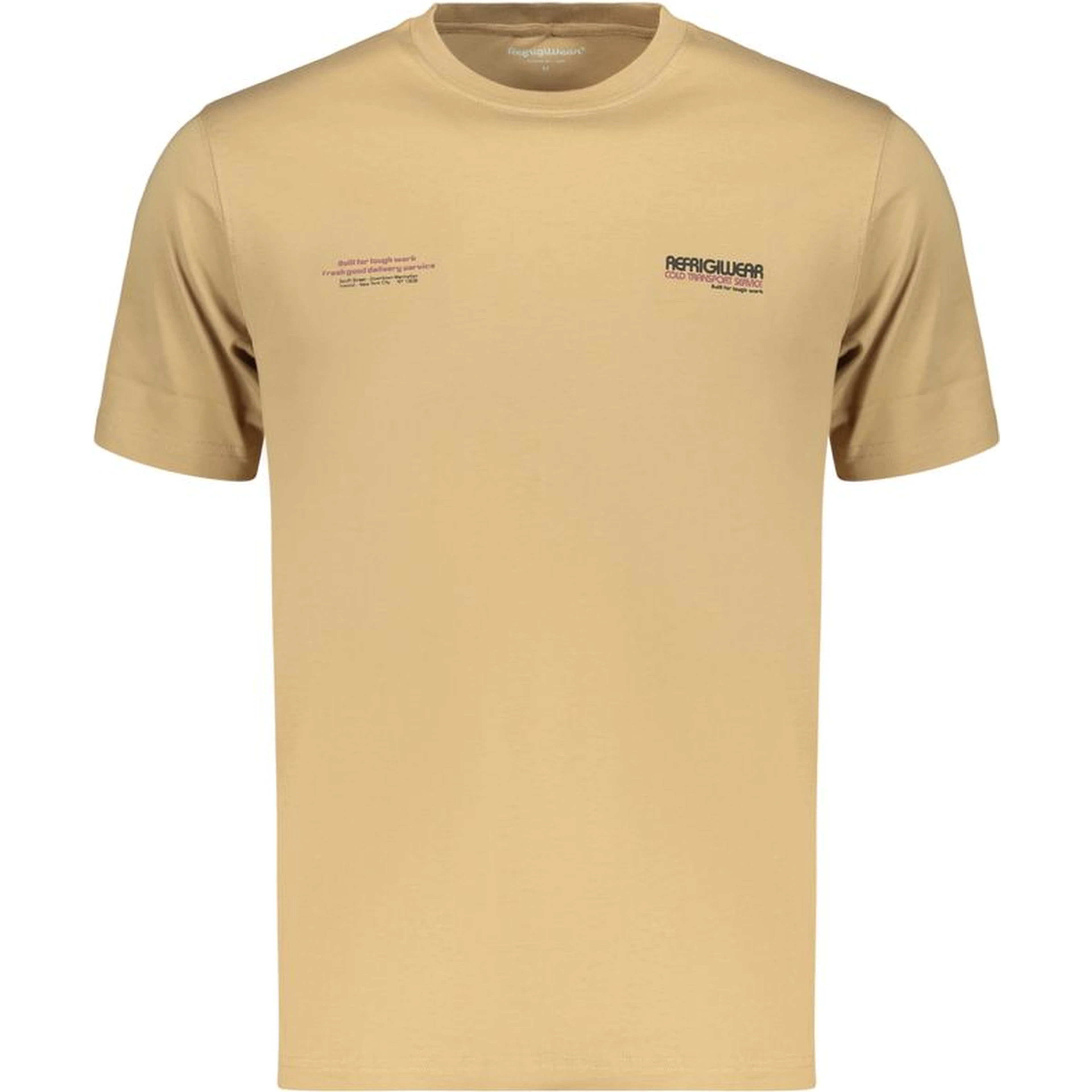 Brown Cotton Men's T-Shirt