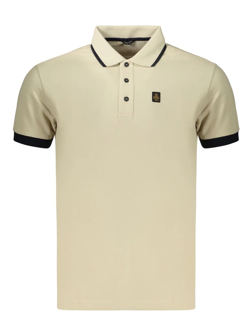 Beige Cotton Men's Polo