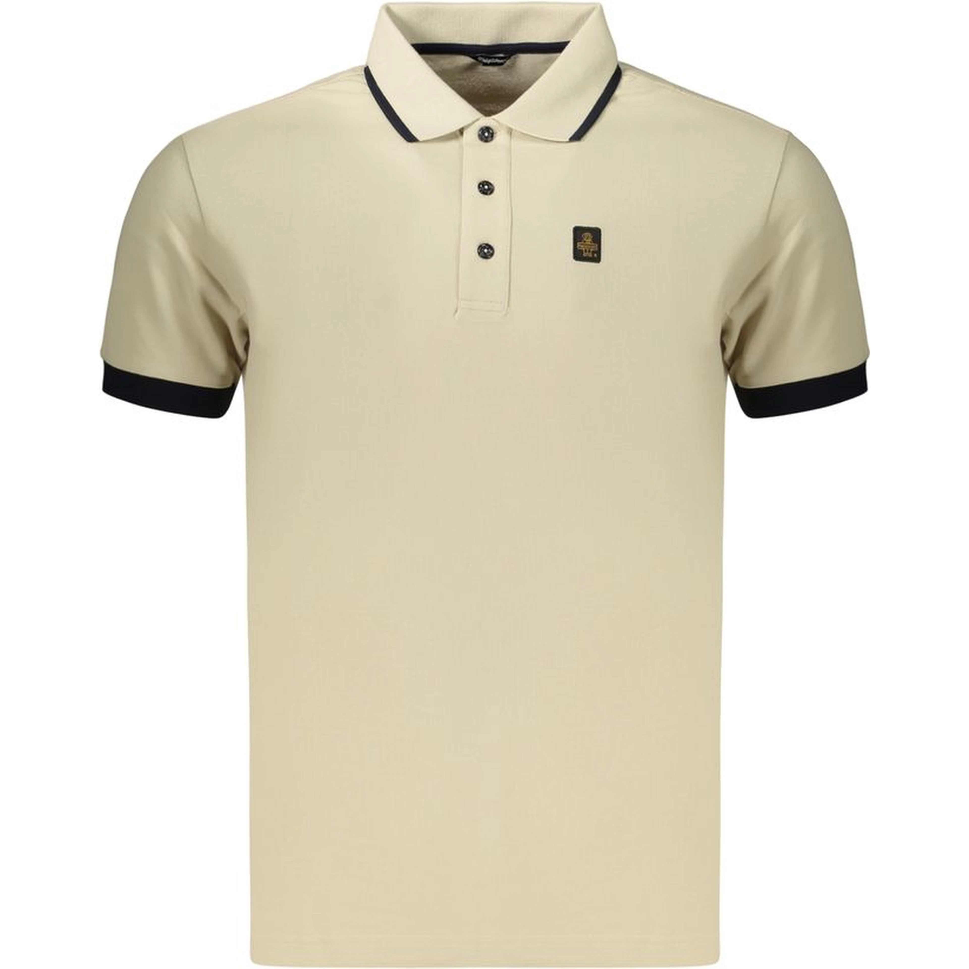 Beige Cotton Men's Polo