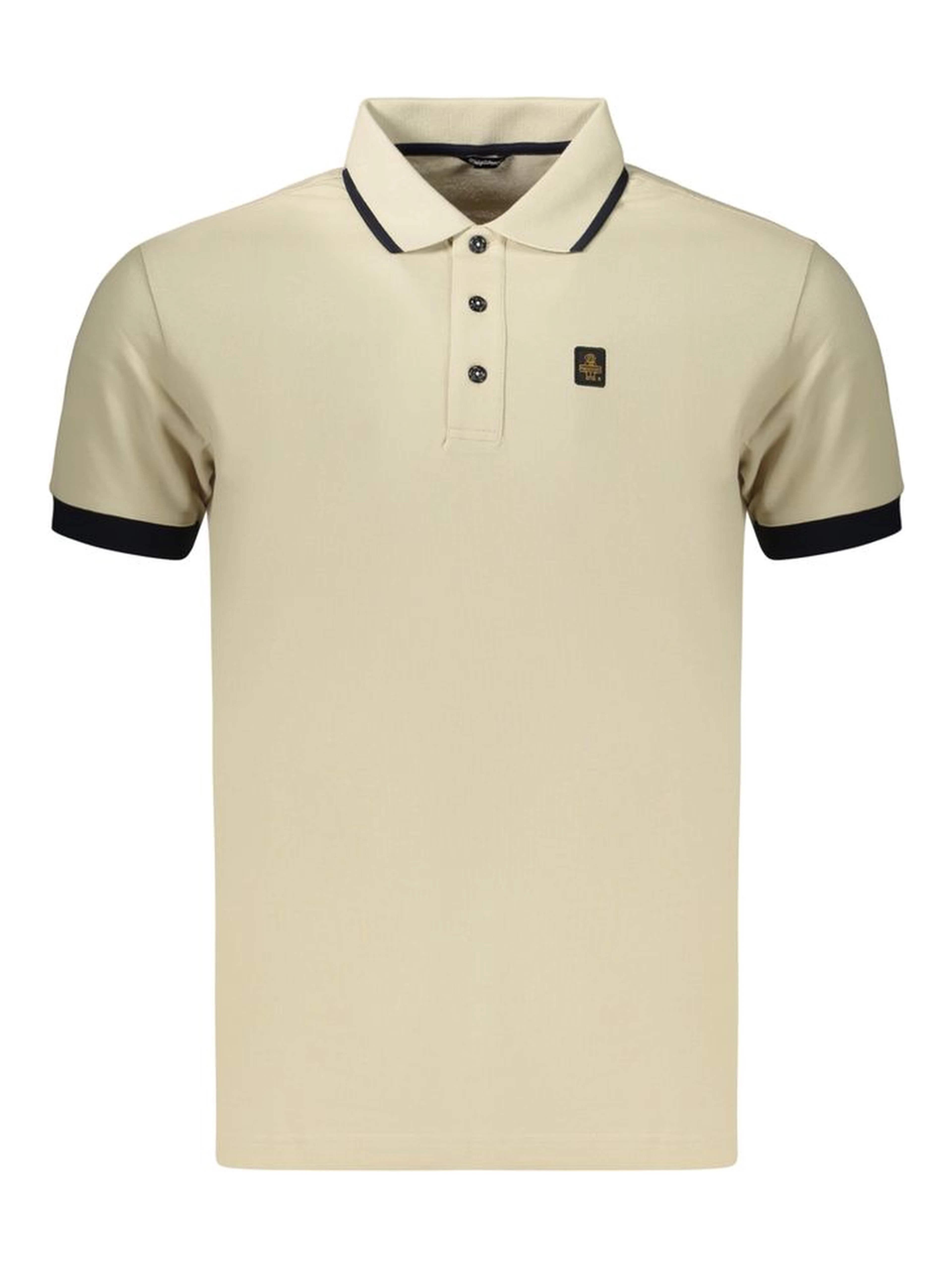 Beige Cotton Men's Polo