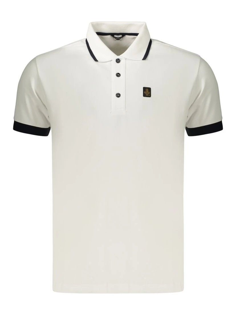 White Cotton Men's Polo