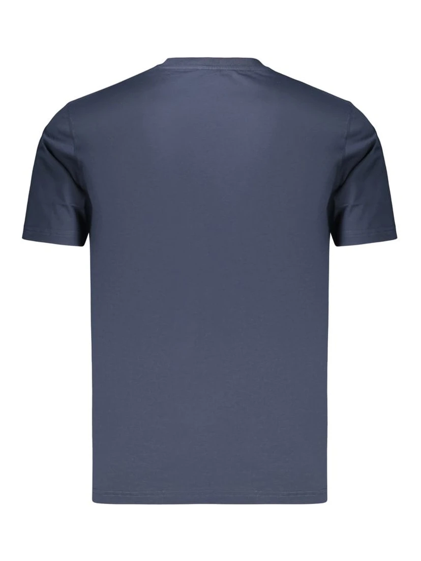 Blue Cotton Men's T-Shirt