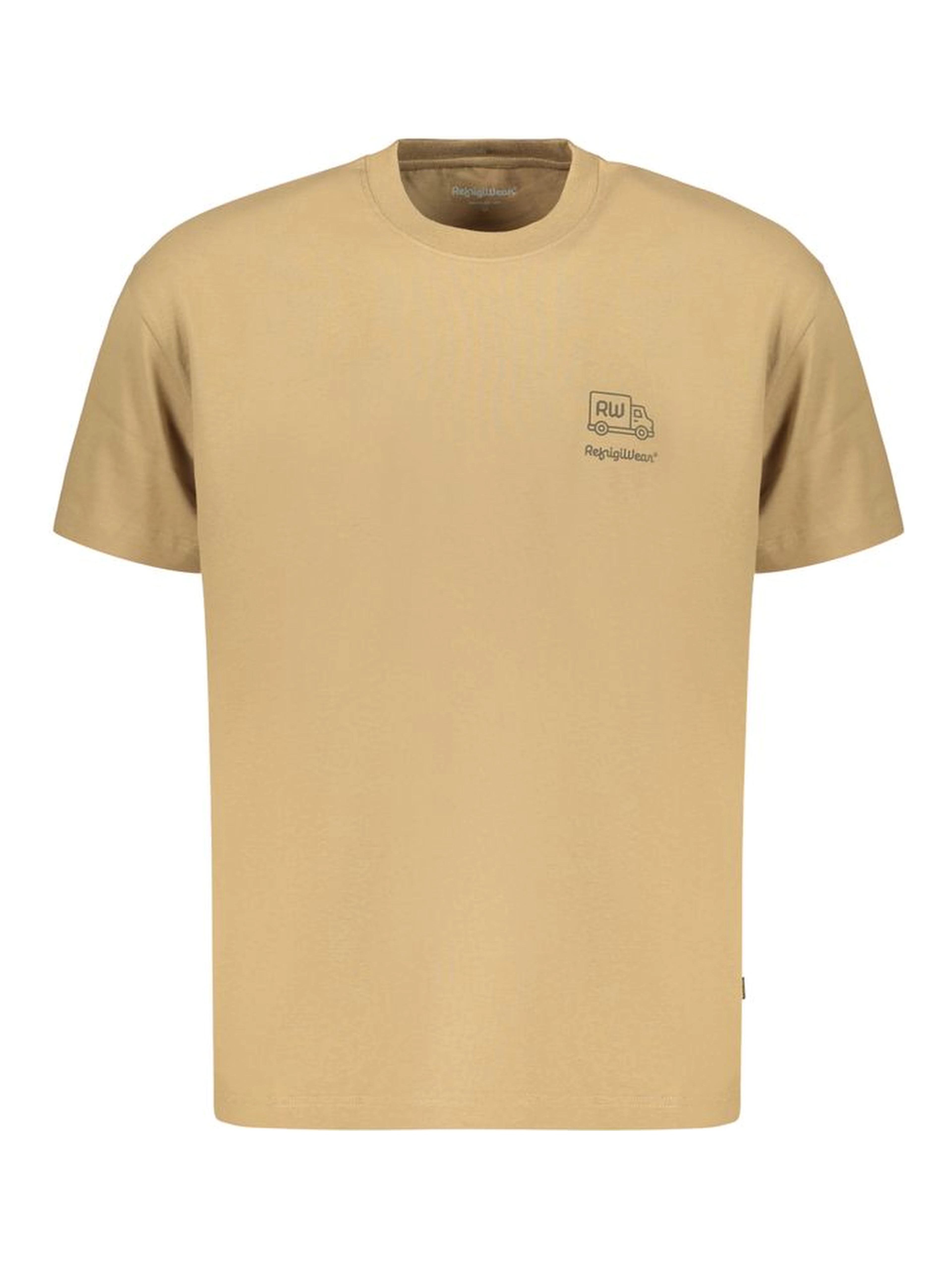 Brown Cotton Men's T-Shirt