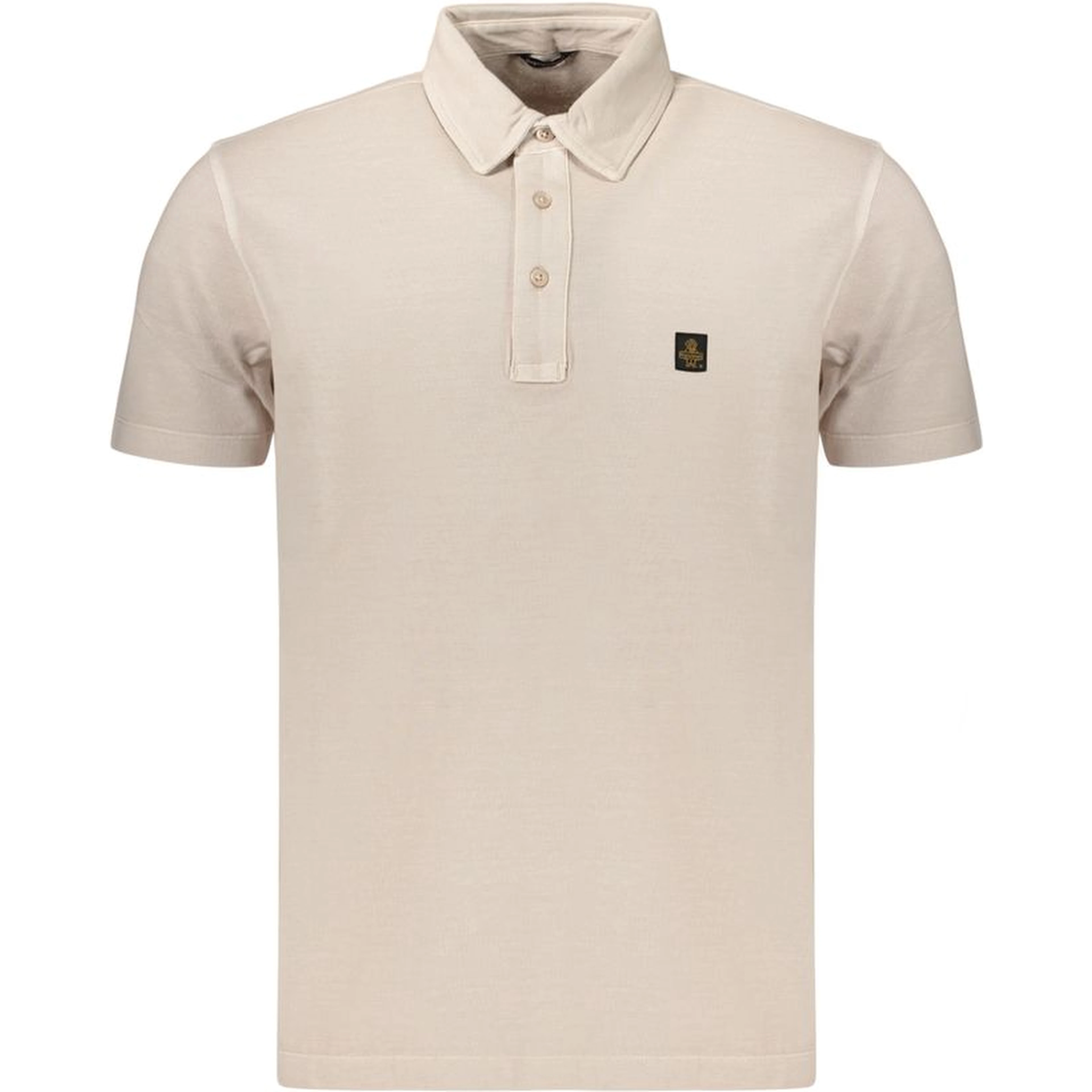 Beige Cotton Men's Polo Shirt