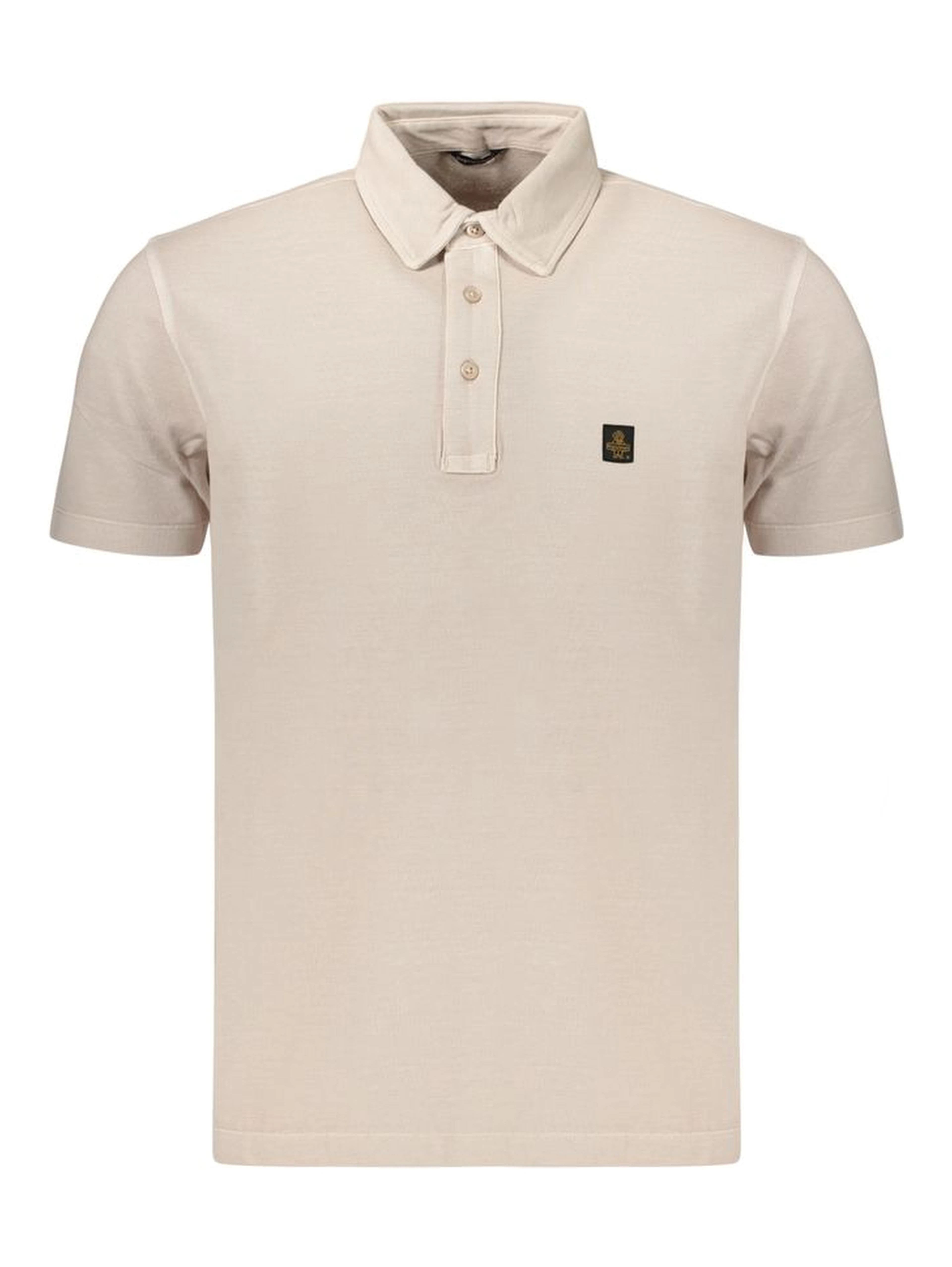 Beige Cotton Men's Polo Shirt