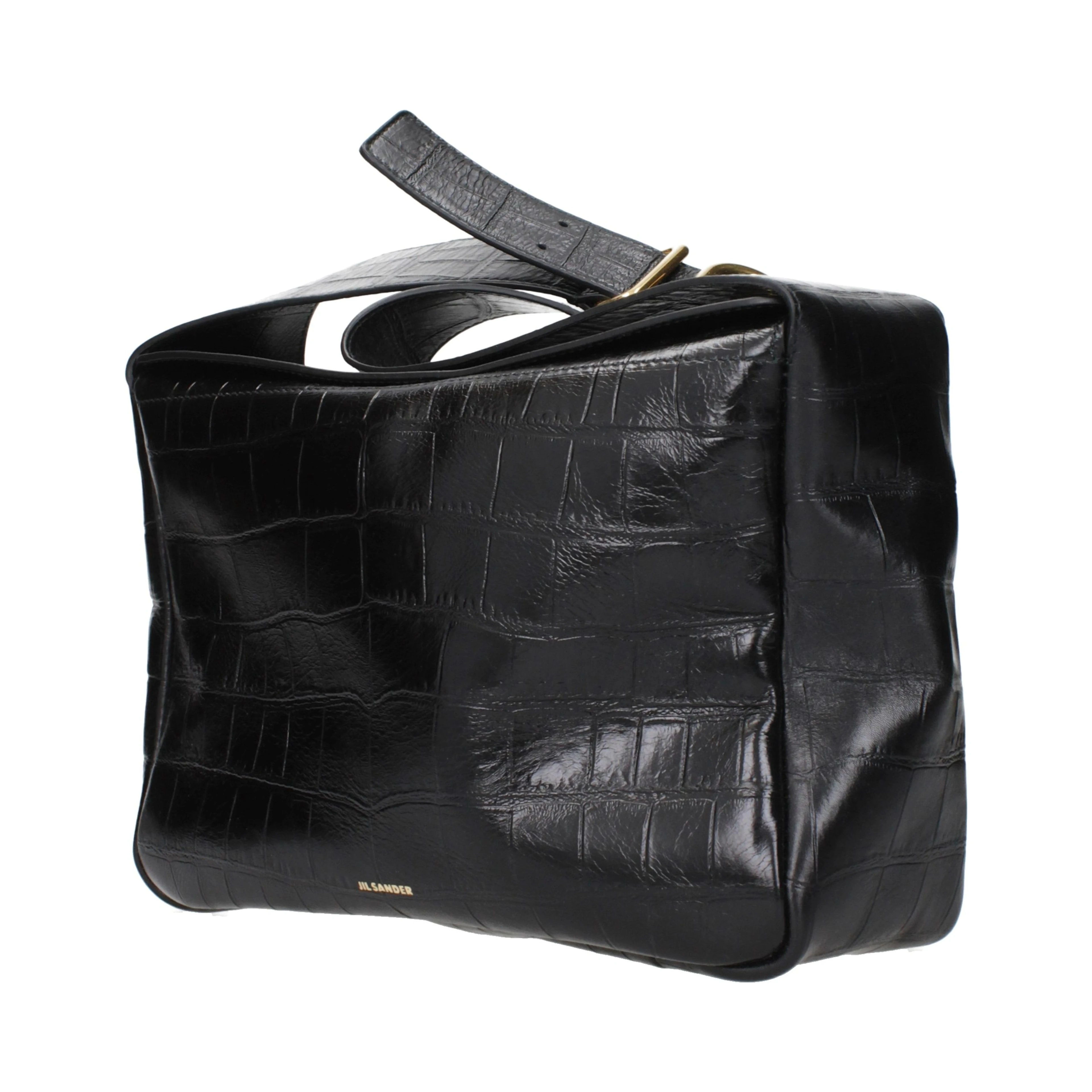 Black Leather Crossbody Bag