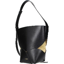 Black Leather Crossbody Bag