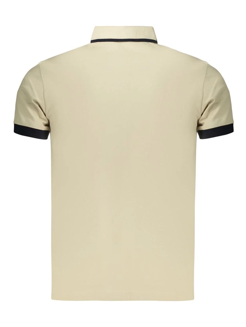 Beige Cotton Men's Polo