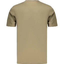 Green Cotton Men's T-Shirt