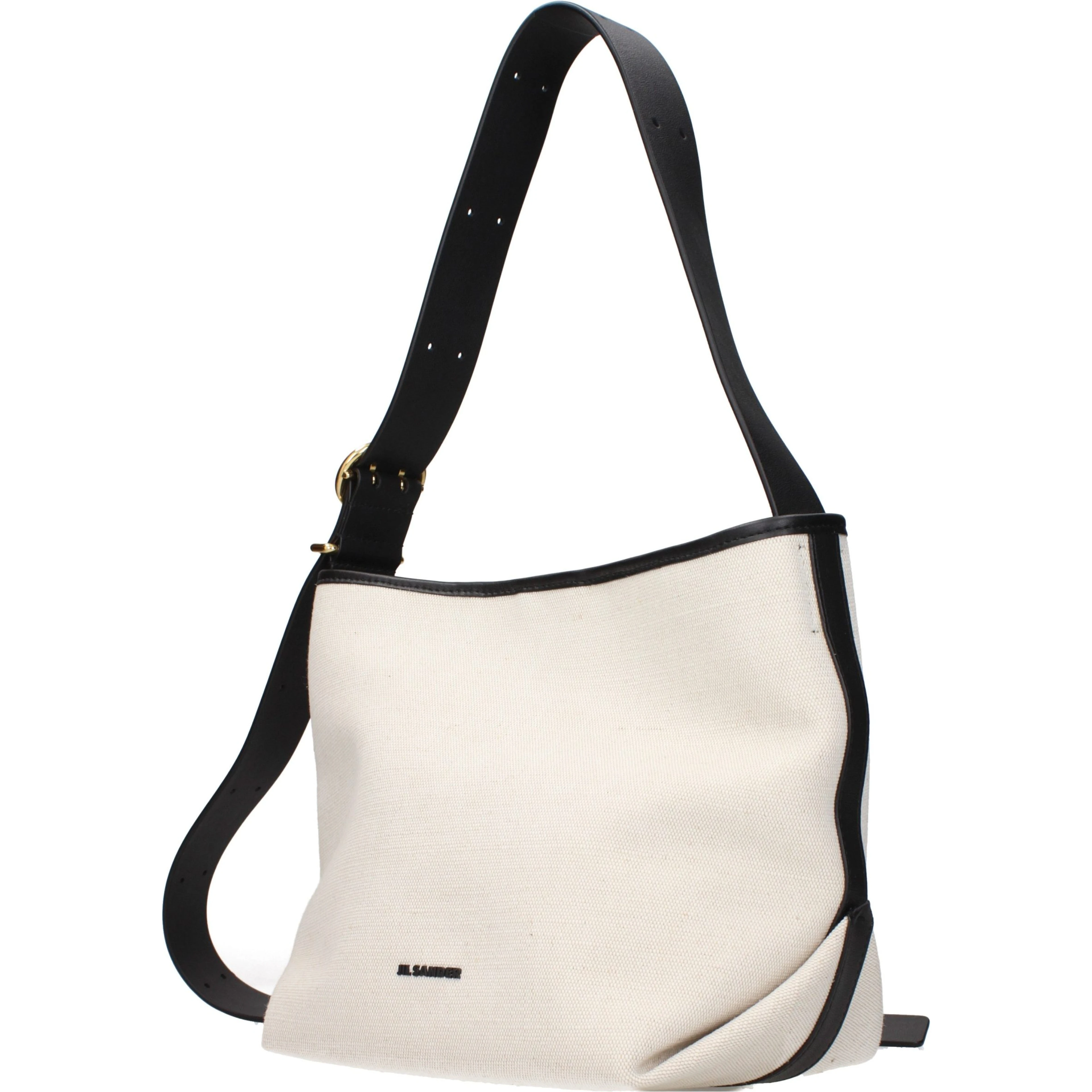 Beige Fabric Crossbody Bag