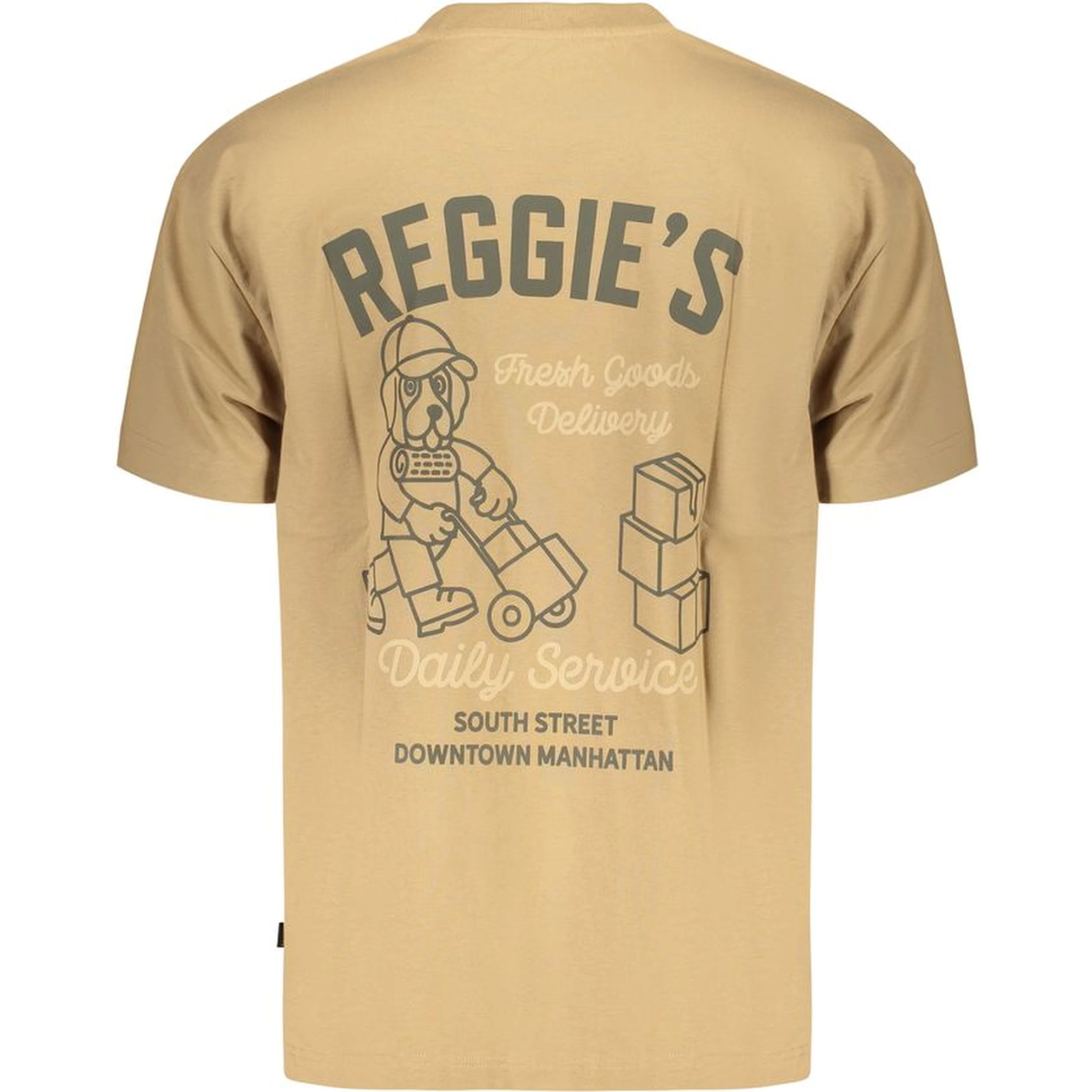 Brown Cotton Men's T-Shirt