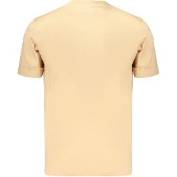 Beige Cotton Men's T Shirt