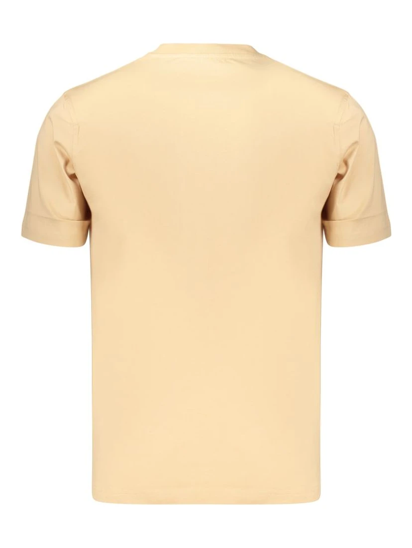 Beige Cotton Men's T Shirt